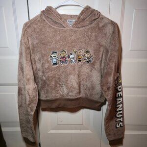 Peanuts Fleece Hoodie, Women's size Small